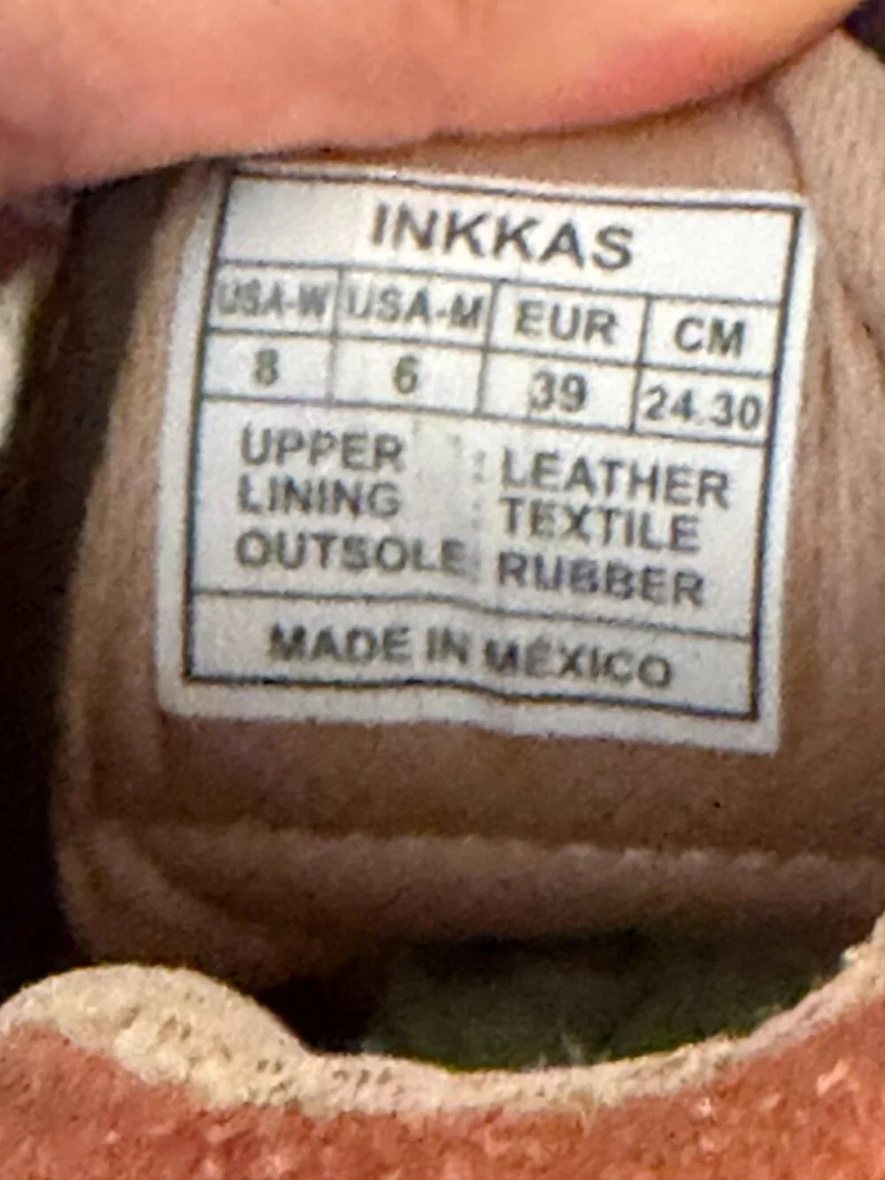 Inkkas Socorro Jogger Sneakers Size 8 Boho Floral Suede EUC